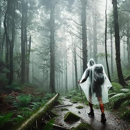5-Pack Emergency Disposable Rain Ponchos for Adults — view 3
