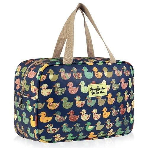 Aucuu Toiletry Bag, Large Full Size Toiletry Bag, Travel Hand-Held Make up Wash Bags, Portable Waterproof Toile-Try Kit, Bathroom Storage Case, Cosmetic Organizer for Travel, Camping for Women Girl
