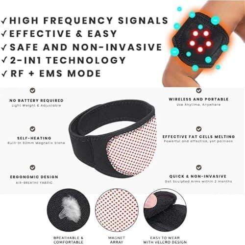 seaNpem Magnetic Neck Brace, Soft Neck Brace with 5 Magnets Adjustable Self Heating Neck Support for Neck Pain Relief, 2 Pcs — view 4