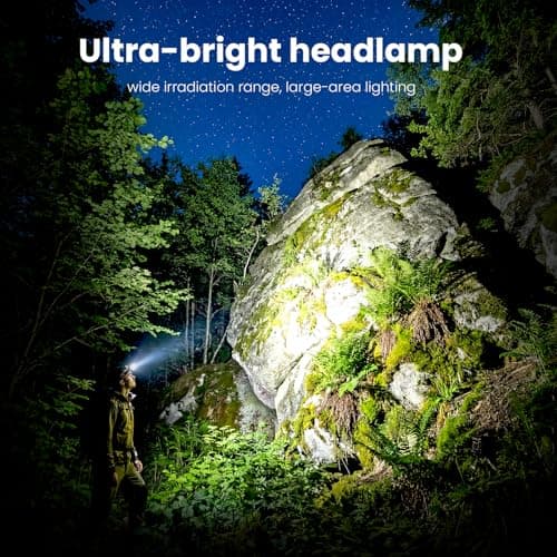 Sofirn HS10 Mini Headlamp 1100 Lumens, USB Rechargeable LED Headlamp with 8 Modes, Waterproof LED Flashlight with 5000K High 90CRI for Running, Jogging, Hiking, Fishing — view 2