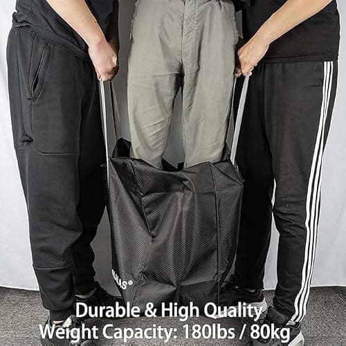 ZALALAS Travel Duffle Bag, 96L Extra Large Lightweight Holdall, Foldable Duffel for Men Women, Black — view 3