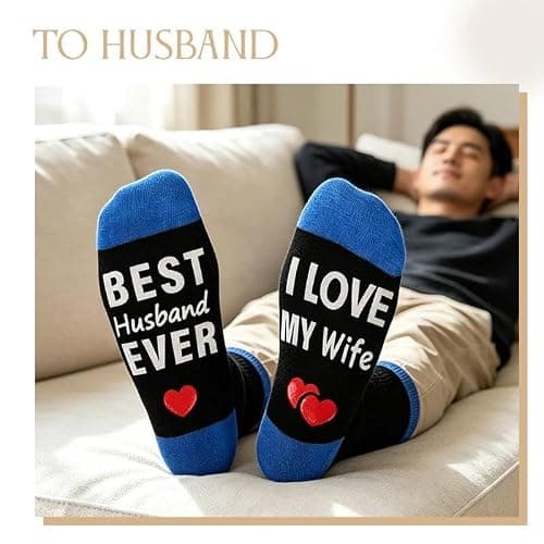 Best Husband Ever Socks Gifts for Husband Hubby Christmas Birthday Gifts — view 5