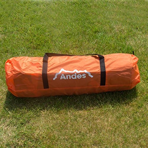 Andes Orange 4 Person Man Berth Double Skin Camping/Festival Dome Tent — view 6
