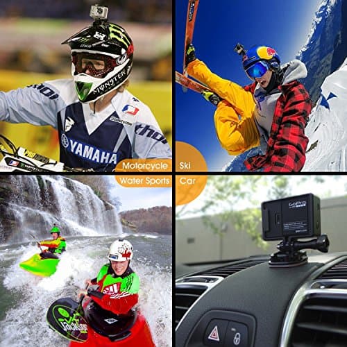 micros2u Adhesive Mount Kit Sticky pads for GoPro Hero 13 12 11 10 9 8 7 6 5 Black Silver Session Cameras Flat & Curved Helmet Mounting attachment Accessories for Go Pro Other Action Camera (10 Pack) — view 4