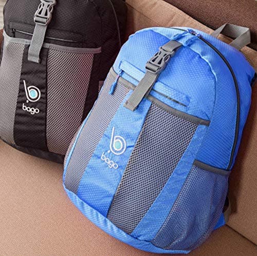 Bago Lightweight Small Hiking Backpack for Women and Men - 25L Travel Day Pack - Foldable Hiking Daypack Ultralight for Camping Outdoor Sports - Day Bag Packable Backpack for Travel (Pink) — view 2