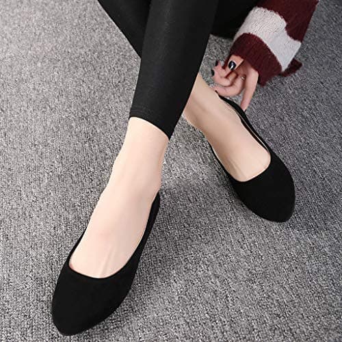 Women's Slip On Flat Walking Ballerina Shoes Casual Work Office Comfortable Cute Shoes Ladies Flat Pumps UK Size Slip On Loafers Ballet Ballerina Dolly Shoes Black, 7 UK — view 6