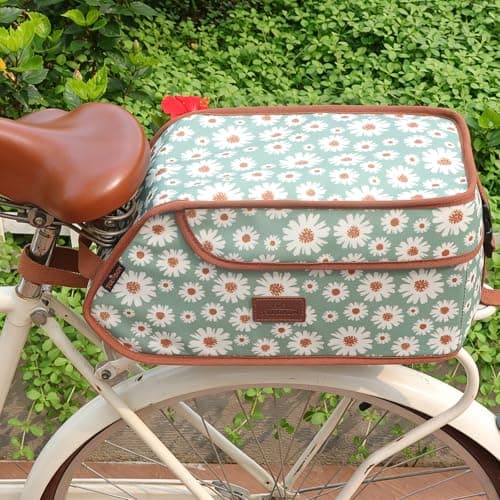 Waterproof Canvas Bicycle Pannier Bike Rear Rack Insulated Trunk Cooler Bag — view 6