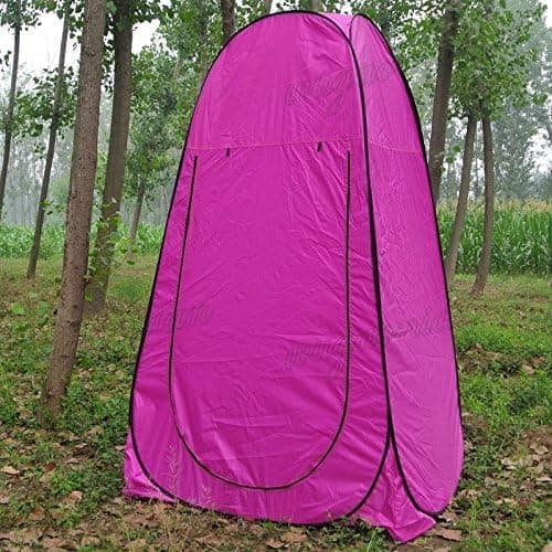 HYGRAD Pop Up Toilet Tent Chaning Room Camping Shower Instant Pop Up Portable Outdoor Camping (Pink)