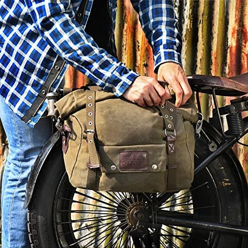 OXFORD Heritage Panniers Khaki 40L Motorcycle Bike Luggage (OL578) — view 4