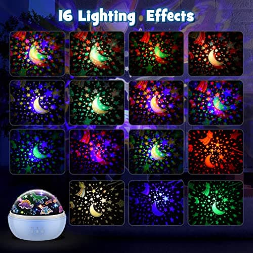 EUCOCO Dinosaur Toys for Boys, Dinosaur Night Light Kids Projector Baby Lights Projector Kids Toys for 1 2 3 4 5 6 Year Old Boys Birthday Gifts Sensory Lights for Autism Sensory Toy for Babies — view 4