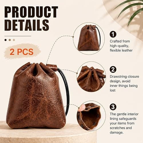 DEFIYEAR Small Storage Pouch Bags for Jewellery Coin Daily Accessories — view 3