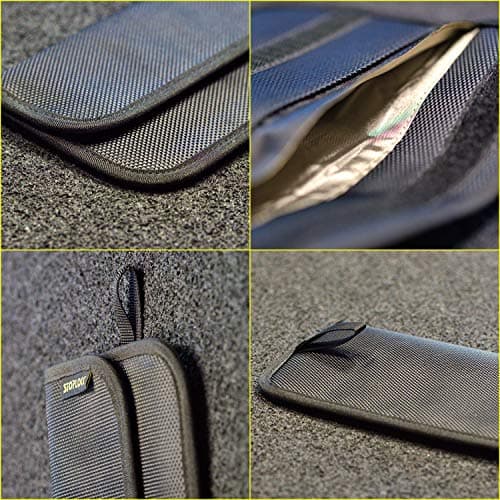 Stoplock RFID Contactless Protection Pouch Purse Wallet SS5433 - Anti-Theft Signal Blocker Credit Card Key Fobs Mobile Phones,Black,192mm x 100mm x 9mm (Pack of 2) — view 6