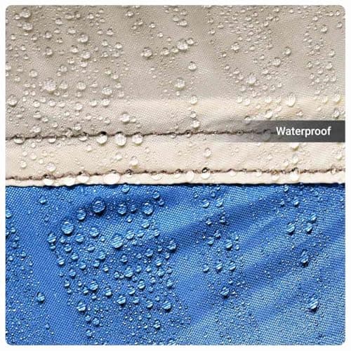 vidaXL Beach Tent Azure Blue Quick Release Waterproof — view 5