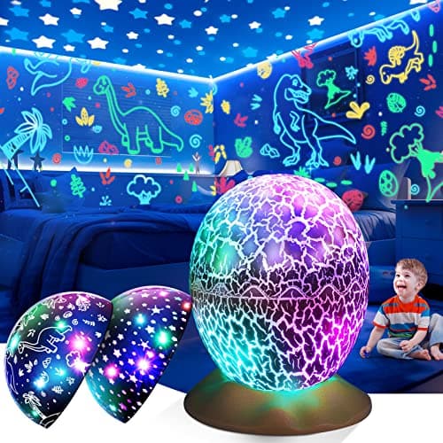Tragik Dinosaur Toys for Boys, Toys for 1 2 3 4 5 6 Year Olds Boys Gifts Easter Gifts for Kids Night Light Baby Lights Projector Sensory Lights Baby Boy Baby Girl Gift Toddler Toy Birthday Gift