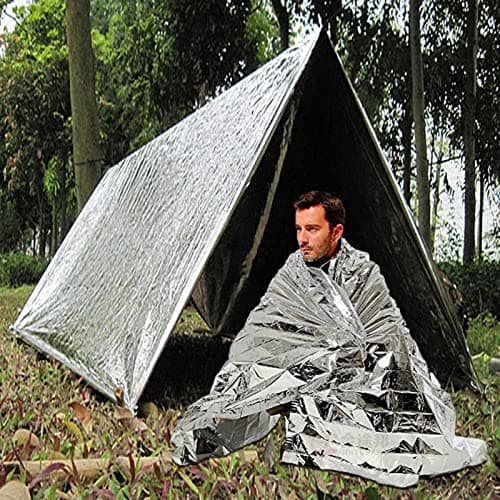 Space Blanket Warm Aluminum Foil Survival Gear — view 3
