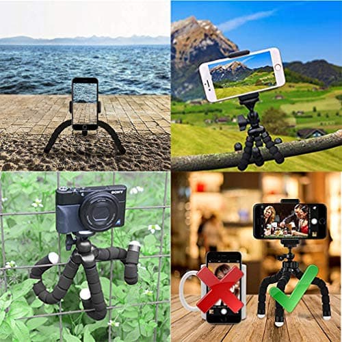 Mini Tabletop & Travel Tripods for Smartphone Phone Camera with Phone Mount 55mm-85mm Lightweight Cellphone Stand — view 4
