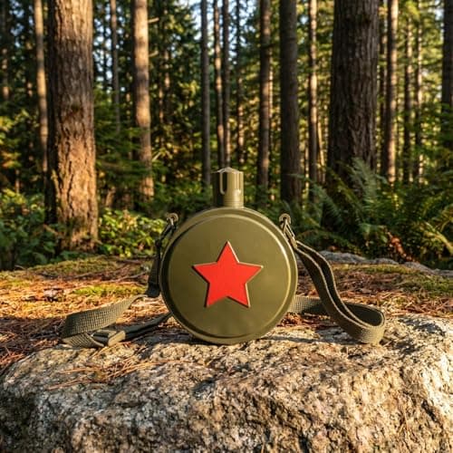 BESPORTBLE Outdoor Sports Water Bottle Water Jug Canteen with Hiking Canteen Water Canister Hiking Water Canteen Water Flask Camo Travel Foot Stainless Steel Camping Bottle re-usable — view 2