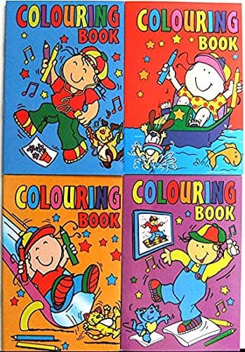12 x Mini Assorted Colouring Activity Books Boys Girls A6 Party Bag Fillers — view 2