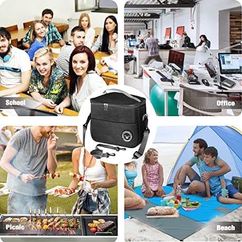 Lunch Bag, Insulated Lunch Bags Thermal Lunch Tote Bags for Women Men 7.9L Cooler Bag Waterproof Leak-Proof for Outdoor, Beach, Camping, BBQ, Travel — view 6