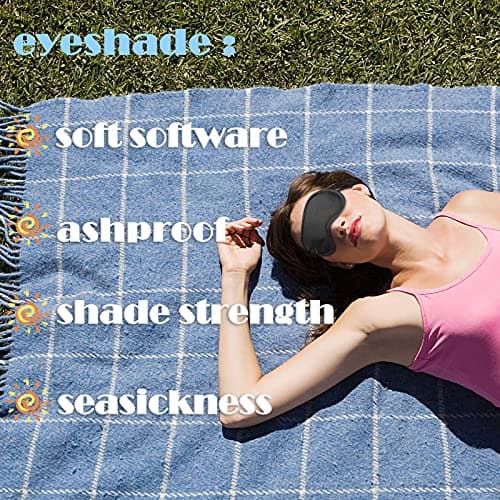ITME 6 Pack Sleep Eye Mask Shade Cover, Sleeping Blindfold for Men & Women, Suitable for Lunch Break/Travel/on The Plane/Hotel/Camping Usage ( Black ) — view 4