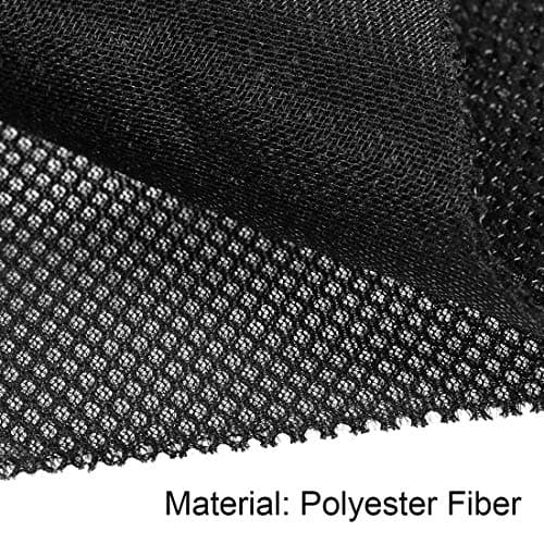 sourcing map Black Speaker Mesh Grill Stereo Fabric Dustproof 0.5x1.45M 20 x 57 inch — view 3