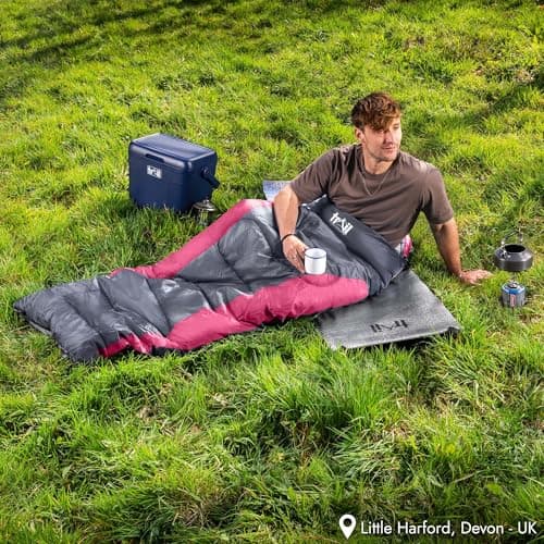 Trail Envelope Sleeping Bag With Snug Hood, Single Adult, 3 Season, Water-Resistant, Lightweight With Compact Bag, Outdoor, Camping, 250g Filling — view 2