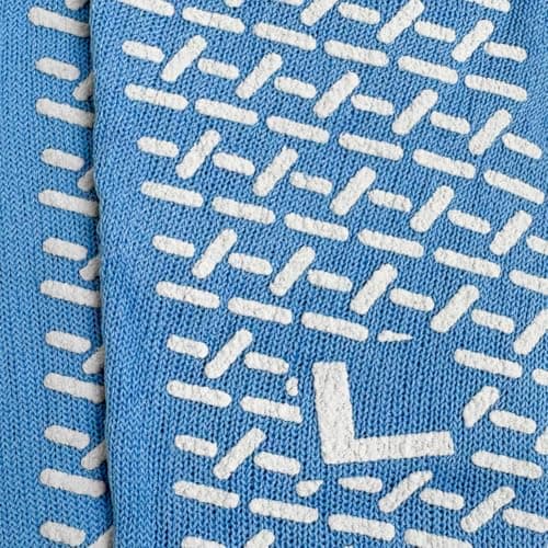 Interweave Healthcare Double-Tread Non-Slip Hospital Socks Blue (1 Pair), Fall Prevention Socks, As Used by NHS Hospitals — view 6