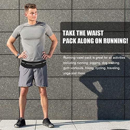 HAISSKY Running Belt, Lightweight Fitness Waist Pack, up to 6.9" — view 6