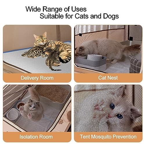 Foldable Pet Playpen Portable Kennel Cage for Puppy Dog Kitten Cat — view 3