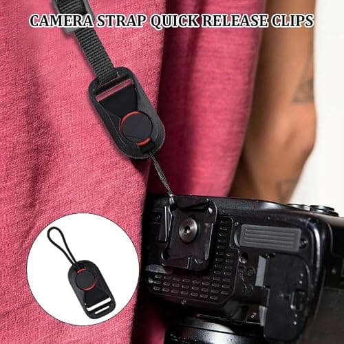 Vaniika Camera Strap Quick Release Clips, 8pcs Camera Strap Adapters Compatible with Peak Design Anchor Links, Multi-Function Strap Buckle Easy Mount and Unmount — view 4