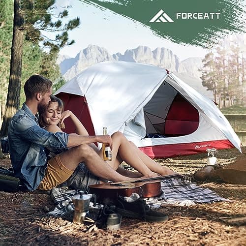 Forceatt Camping Tent, 2-3 Man Tent PU3000mm Waterproof DomeTent Lightweight Portable Easy Setup for Hiking Backping Eurohike — view 6