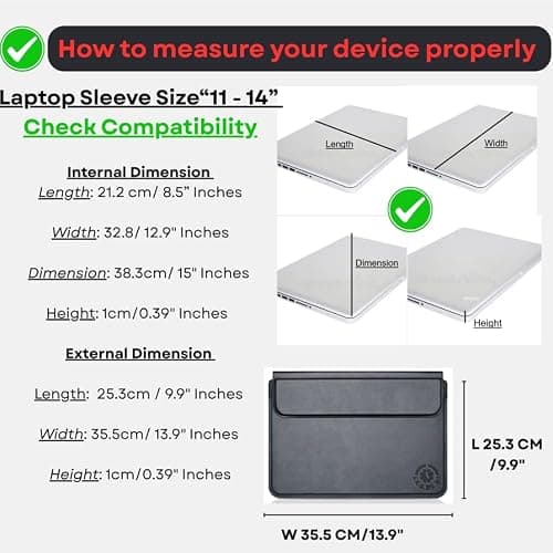 KCA_S3 Silver Laptop Sleeve 11-13.3 Inch ONLY Xiaomi Air 13.3" Huawei MateBook E X 13 Honor MagicBook MacBook Air Pro ASUS ZenBook 13 Acer Swift 3 Galaxy Xiaomi 12.5 Magnetic Stand, Not for 14-16” — view 3