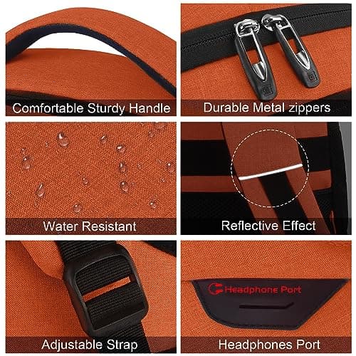 KASIBON Laptop Backpack for Men, Anti-Theft Business Travel Backpack — view 4