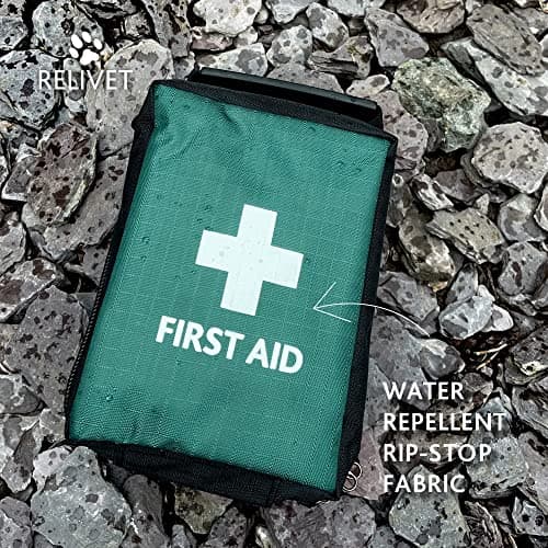 Reliance Medical Pet First Aid Kit - Essential Care for Dogs and Cats, Ideal for Travel, Camping, Home Use, Includes Saline, Bandages, Durable Rip-Stop Fabric Bag, 1 Kit — view 4