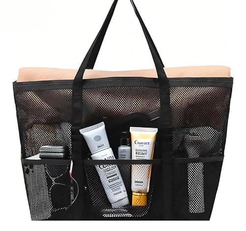 Large Beach Bag Travel Wash Bag Fitness Swimming Mesh Storage Bag — view 5