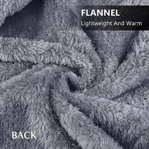 SIVENKE Fleece Wearable Blanket, Plaid Lap Blanket Comfy Poncho Plush Blankets Throw Women Shawl Wrap Cover Cape with Buttons for Bed Sofa Office 100 x 140cm — view 5