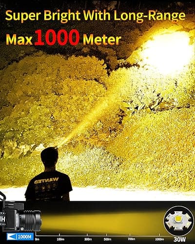 DARKBEAM LED Head Torch 2000 Lumen USB Rechargeable Super Bright Warm — view 2
