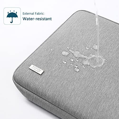 TECOOL 15.6 Inch Laptop Sleeve Protective Laptop Case 15.6 Inch,Grey — view 3