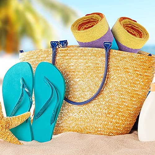 SweetNeedle Beach Towels for Adults Pack of 2 - Miami Vibe Multi Cabana Stripe Classic - 100% Cotton Terry Ringspun Pool Towel, Quick Dry, Super Absorbent Swimming large towel, 76 x 152 cm — view 4