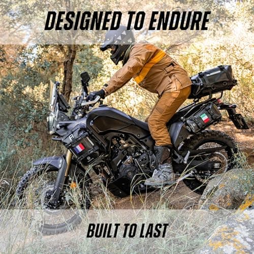Odinsberg 7L Waterproof Motorcycle Tail Bag Motorbike Storage Crash Bar Bags Motorcycle Panniers Saddle Bags Backpack Dry Bag Luggage Rear Seat for Enduro Dual Sport ADV — view 6