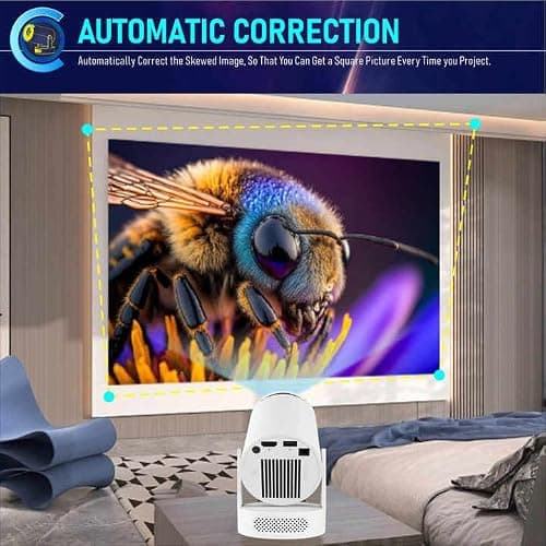 Technyon HY300 ultra 2026 | Full HD WiFi Projector with Android 14.0 – Portable Home Theater & Outdoor Movie Projector | Screen Mirroring for iOS/Android | Gaming & HDMI Compatible — view 2
