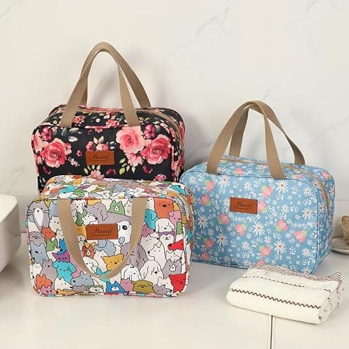 Aucuu Toiletry Bag, Large Full Size Toiletry Bag, Travel Hand-Held Make up Wash Bags, Portable Waterproof Toile-Try Kit, Bathroom Storage Case, Cosmetic Organizer for Travel, Camping for Women Girl — view 6