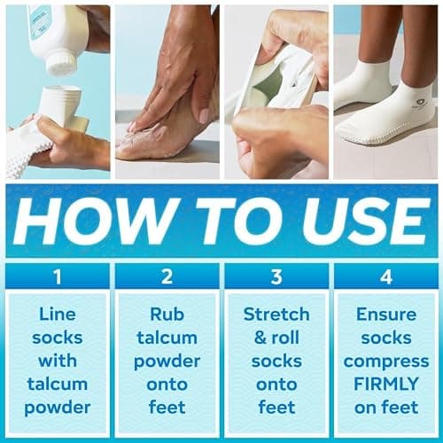 Verruca Socks for Kids Swimming, 100% Latex Swim Socks for Kids & Adults — view 6