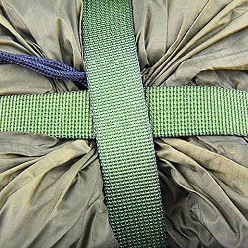 Compression Sleeping Bag Lightweight Bag Storage Stuff Sack for Camping Hiking Backpacking Outdoor Activities Army Green — view 3