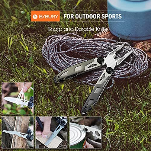 BIBURY Multitools Pliers, 18 in 1 Titanium Plating Multi-Tool — view 3