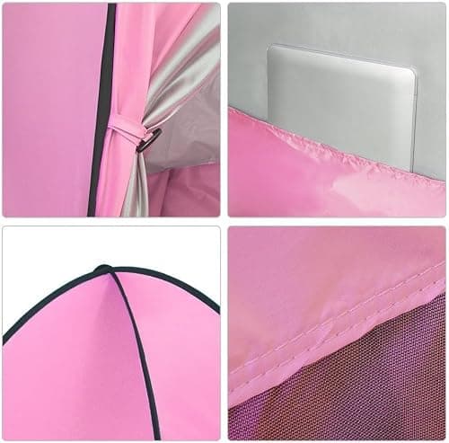 Eplze Automatic Pop Up Beach Tent Instant Portable Quick Sun Shelter for 2-3 Persons (Pink) — view 4