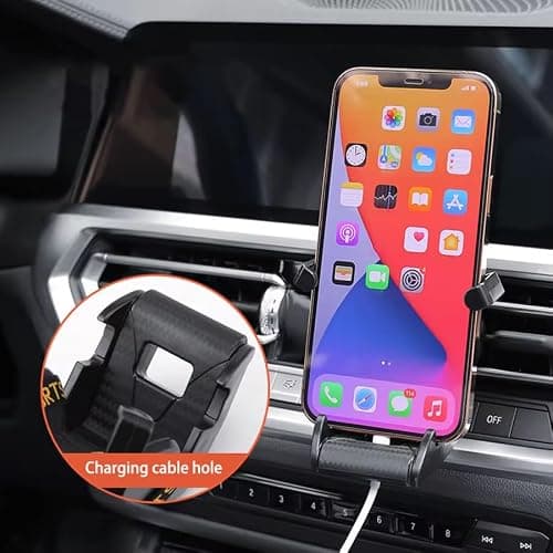 MAGSYNIX Racing Seat with Safety Belt Car Phone Holder Air Vent Mount – 360° Adjustable Cradle, Universal Fit for most phones, New Auto Accessories (Red) — view 3