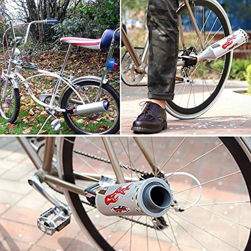Backpack Pannier Exhaust Bike System Sound Motorcycle Pipe Megaphone Bike accessories Bag (Silver, One Size) — view 4