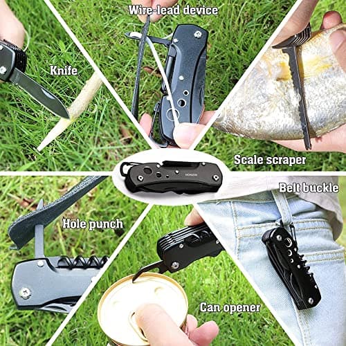 HONZIN Swiss Style Multi Function Pocket Knife - for Every Day use Including Outdoor Survival Fishing — view 5