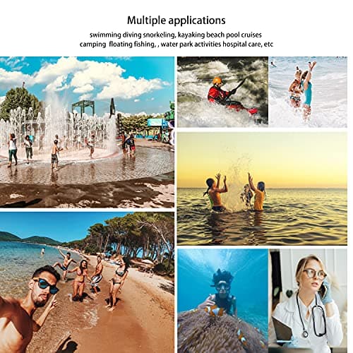 wellhouse Waterproof Phone Pouch, Waterproof Phone Case for iPhone 15 14 13 12 Pro Max XS Samsung, IPX8 3D Cellphone Dry Bag Beach Essentials White-1 Pack 7.0" — view 2